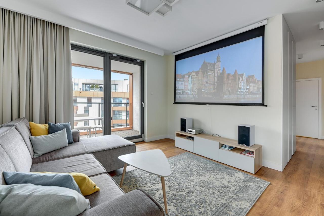 Premium Family & Business Old Town Riverside Apartment With Parking Gdansk Exterior photo