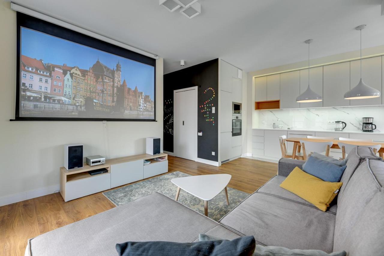 Premium Family & Business Old Town Riverside Apartment With Parking Gdansk Exterior photo